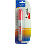 [AZO-MAR-40102] Marcador permanente Signal Xtra punta cincel 6 mm color rojo blíster