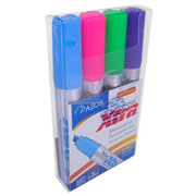 [AZO-MAR-4004CS] Marcador permanente Signal Xtra punta cincel 6 mm colores surtidos 4 pzas