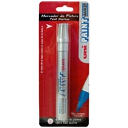 [AZO-MAR-PX20PL1] Marcador permanente UniPaint punta bala color plata blíster