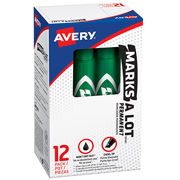 [AVE-MAR-07885] Marcador permanente estándar verde AVERYcon 12 piezas marks-a-lot