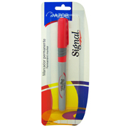 [AZO-MAR-30102] Marcador permanente fino Signal punta bala 1.5 mm color rojo blíster