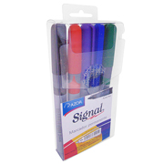 [AZO-MAR-30653] Marcador permanente fino Signal punta bala 1.5 mm colores surtidos 5 pzas