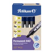 [PEL-MAR-440AZC] Marcador permanetne Pelikan 440 redondo azul caja con 10 piezas