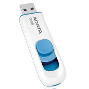 [ME-ADA-16GC008B] Memoria Adata USB 16GB Color Blanco + Azul Retractil