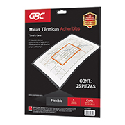 [GBC-MIC-P6879] Mica adherible GBC tamaño carta 3 mil  tamaño carta espesor de 3 milésimas