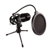 [MC-ACC-110583] Micrófono Perfect Choice con filtro y tripie alámbrico