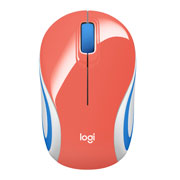 Mini Mouse Logitech M187 Inalámbrico Coral