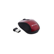 [VER-ACC-97540] Mouse Verbatim óptico wireless minitravel rojo