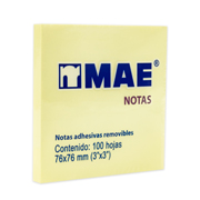 [MAE-PST-21007] Notas Adhesivas MAE 3x3 pul block con 100 hojas