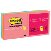 [P3M-PST-3301NEO] Notas adhesivas Mod. r330-an Post-it Pop-up Capetown 3x3pulgadas, 6 blocks con 1