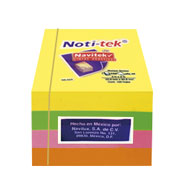 [NAV-PST-CUBONE] Notas adhesivas Navitek 4 colores neón 3' x 3' block con 400 hojas