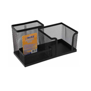 [MAE-ORG-ORM3] Organizador de escritorio de malla metalica color negro