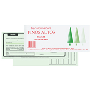 [PIN-POL-PAGARE] Pagare Pinos Altos block con 100 hojas .