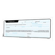 [RAY-POL-08PA] Pagare Rayter, 1/3 de carta, papel verde, block 50 hojas blíster con 2