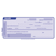 [FTC-POL-PA8600A] Pagaré Fortec 1/3 carta color azul 2 cks con 50 hojas cada uno