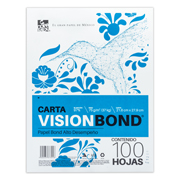 [COP-PAP-VIS100] Papel bond Vision carta blancura 97% 75gr