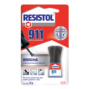 [HEN-PEG-91106] Pegamento instantáneo Resistol 911 Brocha, botella de 5 grs