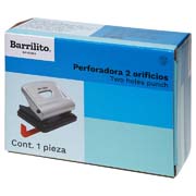 [BAR-PER-850] Perforadora 2 orificios Barrilito cuerpometálico