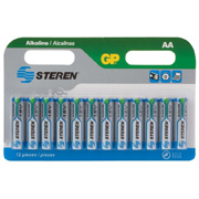 [STE-PIL-BATAA12] Pila alcalina AA STEREN  blister de 12 pzas