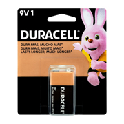 [DUR-PIL-9V1] Pila alcalina Duracell 9v blíster de 1 pza