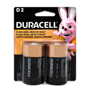 [DUR-PIL-D] Pila alcalina Duracell D blíster con 2 pzas