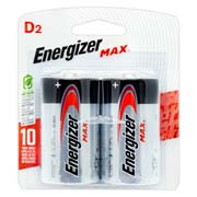 [ENE-PIL-E95BP2] Pila alcalina Energizer D blíster con  2pzas