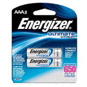 Pila de litio Energizer AAA blíster c 2 pzas