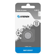 [STE-PIL-357] Pila de oxido de plata (cr357) botón STEREN blister 1 pza.