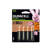 [DUR-PIL-RECAA] Pila recargable Duracell AA blíster con 4 pzas