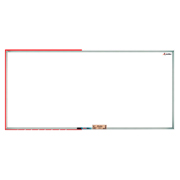 Pintarrón metálico esmaltado escolar Alfra 120 x 300 cm