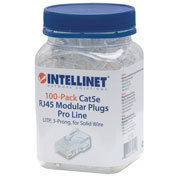 [IC-CO-790512] Plug Intellinet RJ45 CAT 5e UTP solido pro 100pz