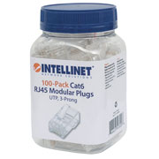 [IC-CO-503006] Plug Intellinet RJ45 CAT 6 UTP solido 100 pzas