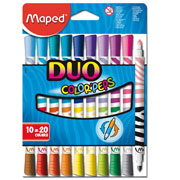 [MPD-PLU-847010] Plumones de colores duo Maped con 10 piezas  colorpeps duo colors
