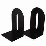 [AZO-POR-1700P] Portalibros metálicos Pegaso de 6' colornegro empaque con 2 pzas