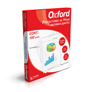 Protector de hojas Oxford carta antirreflejante caja con 100 pzas