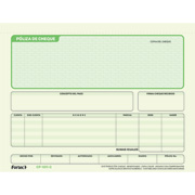 Póliza de cheque con carbón Fortec 1/2 oficio block con 25 juegos