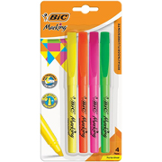 [BIC-MAR-BL4SURT] RESALTADOR BIC BRITE LINER BLÍSTER 4 PIEZAS COLORES SURTIDOS