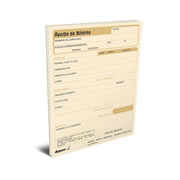 [RAY-POL-08RENO] Recibo de nomina Rayter, tamaño carta, color ahuesado, block 25 juegos