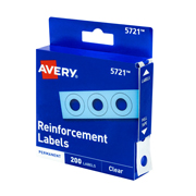 Refuerzos de hojas AVERY color transparente