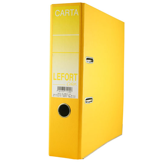 Registrador Lefort carta color amarillo.