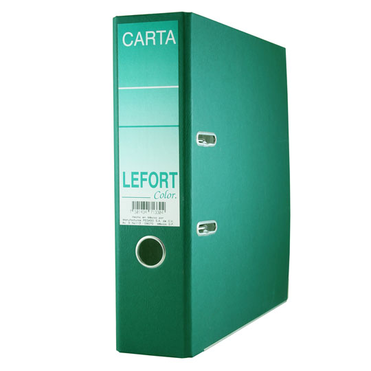 Registrador Lefort carta color verde.