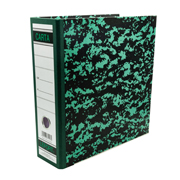 Registrador clásico Lefort carta color verde marmoleado