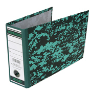 Registrador clásico Lefort memo color verde marmoleado