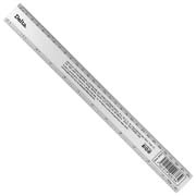 [BAR-REG-DR30] Regla metálica delta 30 cm Barrilito de aluminio