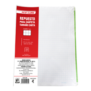 [DIE-CUA-2295] Repuesto para carpeta Dietrix carta 7 mm100 hojas con filo de colores