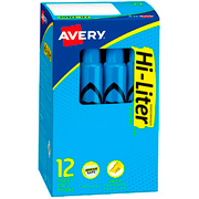 [AVE-MAR-C24016] Resaltador Hi-Liter azul 12 piezas AVERYcolor azul