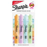 [BER-MAR-65242] Resaltador Sharpie Tank  blister con 4 piezas colores pastel surtidos