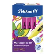 [PEL-MAR-016001C] Resaltador de texto Pelikan 414 rosa caja con 10 piezas