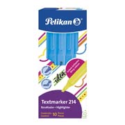 [PEL-MAR-214AZU] Resaltador de texto Pelikan TEXTMARKER 214 azul caja con 10 piezas