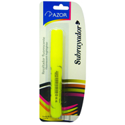 [AZO-MAR-2451AM] Resaltador de texto Subrayador punta cincel 6 mm color amarillo blíster